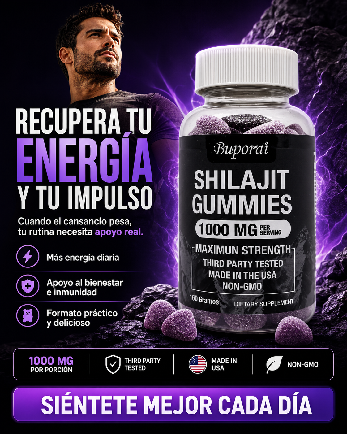 SHILAJIT GUMMIES™ | Energía y vitalidad diaria