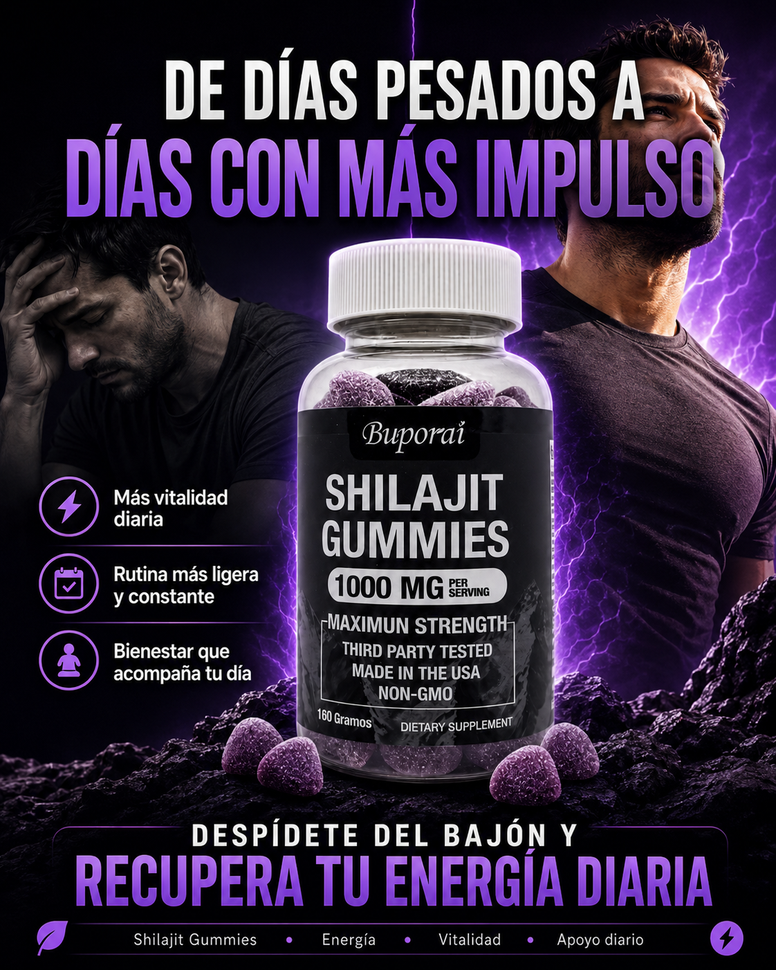 SHILAJIT GUMMIES™ | Energía y vitalidad diaria