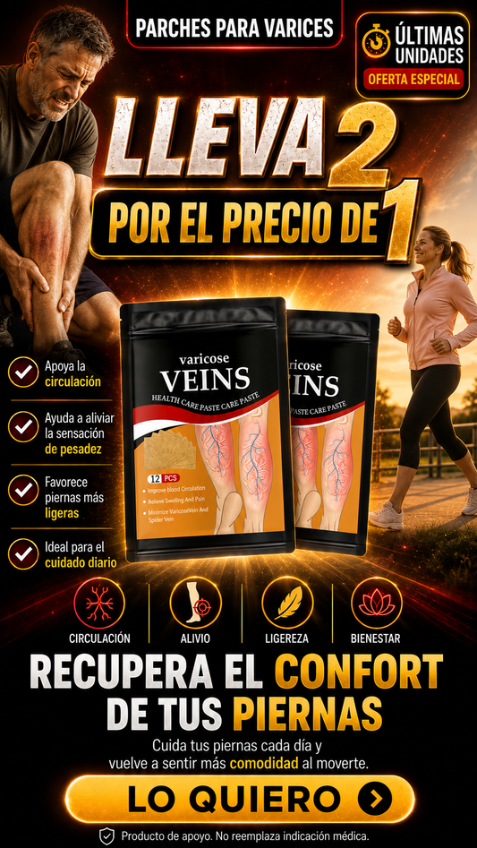 Pack 2x1 Parches para Varices (24 Unidades)