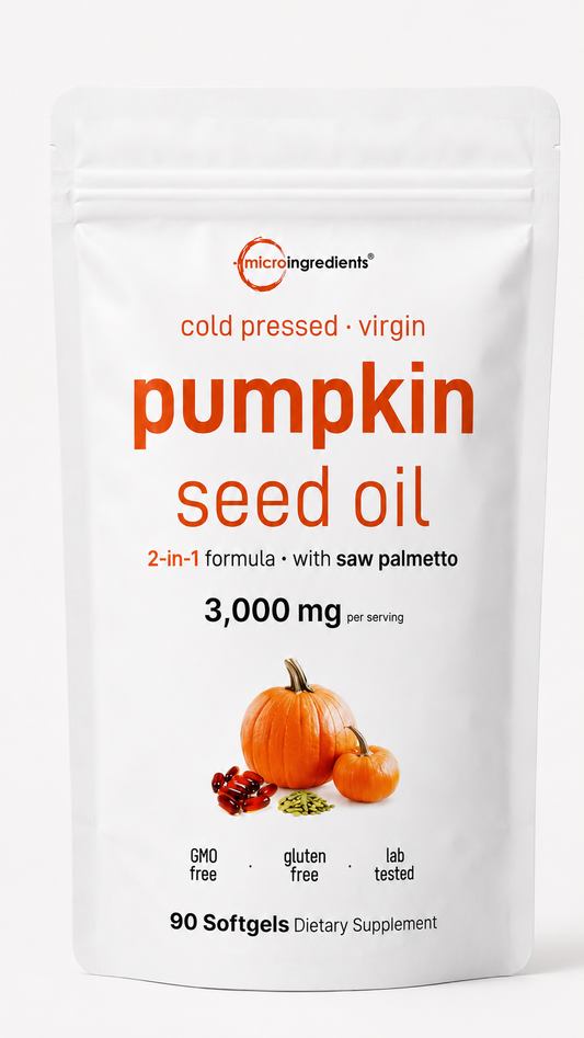 Aceite de Semilla de Calabaza + Extracto de Saw Palmetto | 90 Cápsulas
