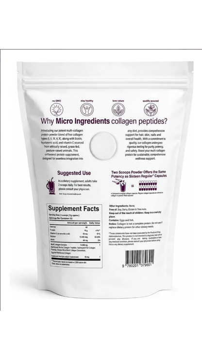 MULTI COLLAGEN PEPTIDES 8 EN 1™ - La fórmula que tu piel, cabello y articulaciones necesitan
